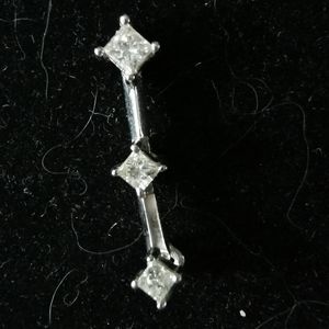 White gold pendant, 14k stamped white gold